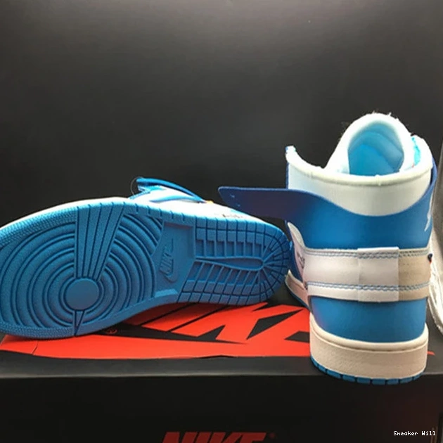 AQ0818- 558 Fashionable Jordan1 University 3549 Blue Off-White Retro 0527